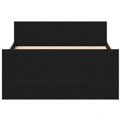 Sengeramme 75×190 cm i sort eg - konstrueret træ, uden madras