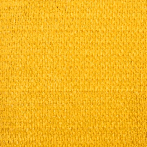 Solsejl trekantet 5 × 6 × 6 m - HDPE 160 g/m², gul