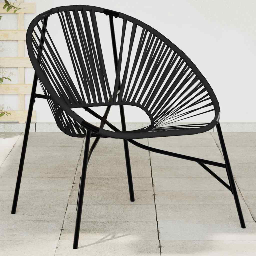 Haveæg Stol Polyrattan - Sort