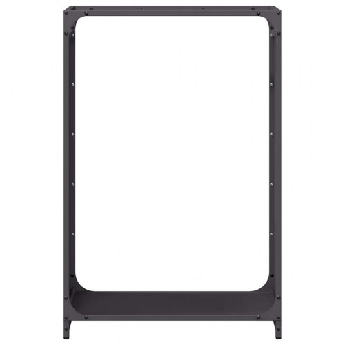 Brændestativ 60 × 28 × 90 cm - koldvalset stål, sort