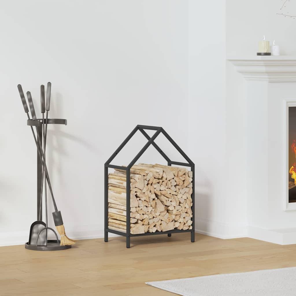 Brændestativ Koldvalset Stål - Sort / 40 x 25 x 60 cm