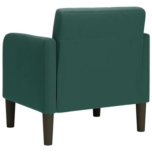 Sofastol med armlæn 54 cm fløjl mørkegrøn