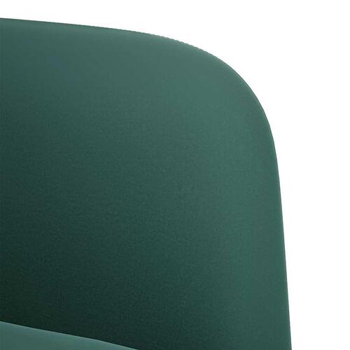 Sofastol med armlæn 54 cm fløjl mørkegrøn