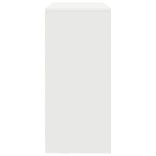Skænk med skuffer og låger 70,5x34x74,5 cm hvid