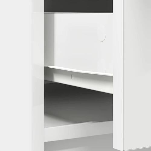 Skænk med skuffer og låger 70,5x34x74,5 cm hvid