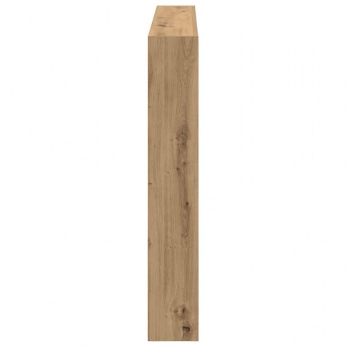 Sengegavl med opbevaring og LED-lys 140 x 17 x 102 cm
