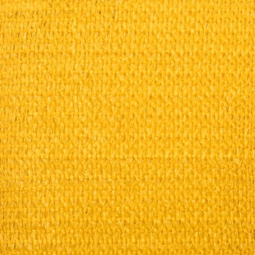 Solsejl 160 g/m² - firkantet 6 × 6 m, gul, HDPE