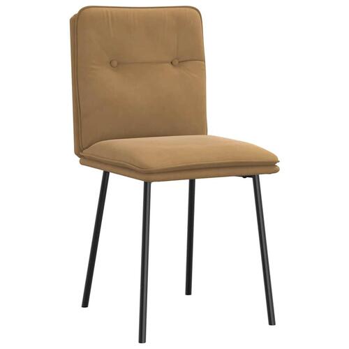 Spisebordsstole 4 stk. velour brun