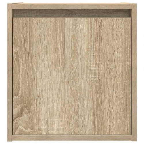 Væghængt sengebord 38x34x40 cm sonoma-eg