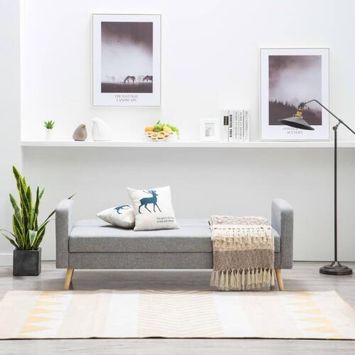 Sofa stof lysegrå