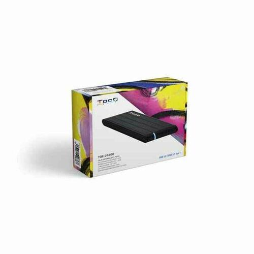 Lomme til harddisk TooQ TQE-2530B 2.5" SATA USB 3.0 Sort 2,5"