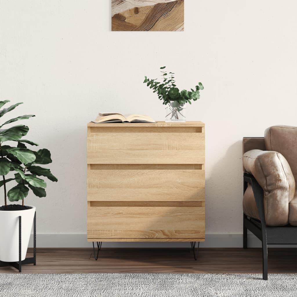 Skænk 60X35X70 Cm Konstrueret Træ Etræsfarve - Sonoma-eg