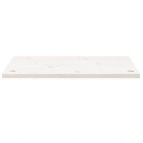 Skrivebordsplade 80x40x2,5 cm massivt fyrretræ hvid