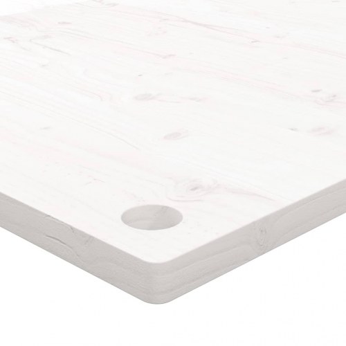 Skrivebordsplade 80x40x2,5 cm massivt fyrretræ hvid