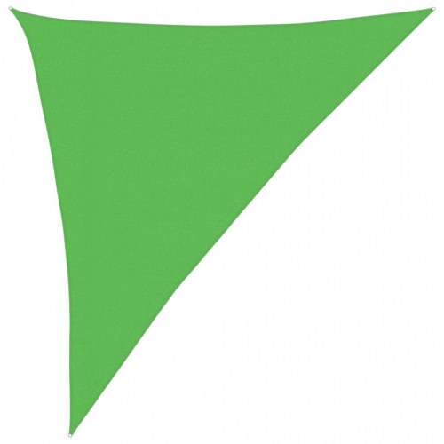 Solsejl trekant 3×4×5 m - 160 g/m² HDPE, lysegrøn