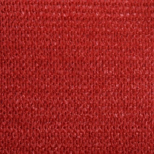 Solsejl 6×6 m - HDPE 160 g/m², rød firkantet