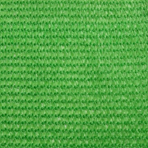 Solsejl 2,5 × 3,5 m - HDPE 160 g/m², lysegrøn rektangulær