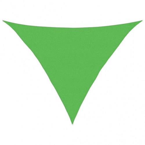 Solsejl HDPE 160 g/m² - trekant 2,5×2,5×3,5 m, lysegrøn