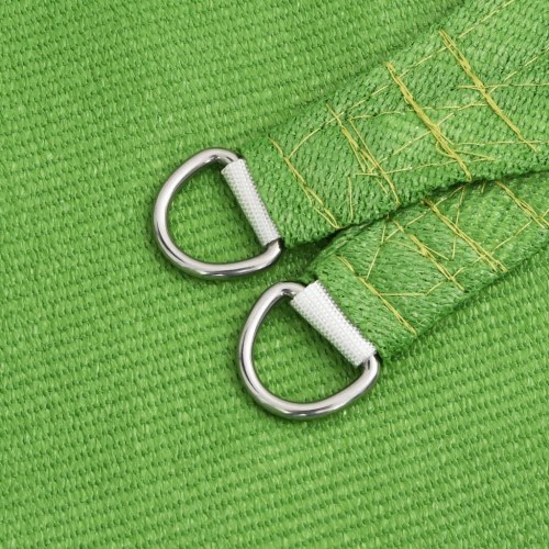 Solsejl 5 × 8 m i HDPE - lysegrøn, rektangulær