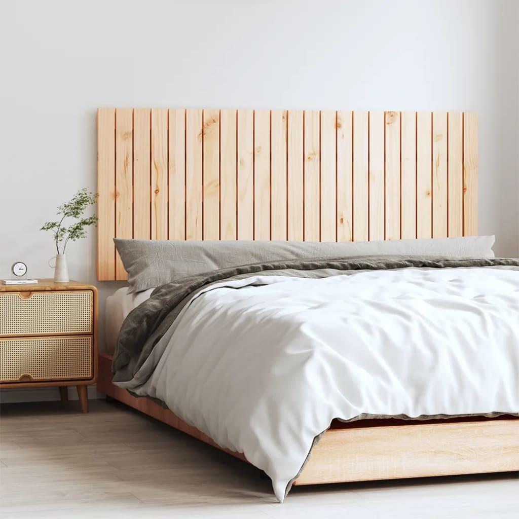 Sengegavl 204X3X60 Cm Massivt Fyrretræ Naturfarvet - 147 x 60 cm