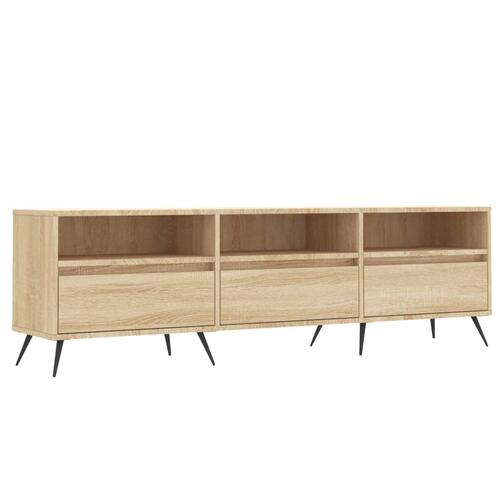 Tv-bord 150x30x44,5 cm konstrueret træ sonoma-eg