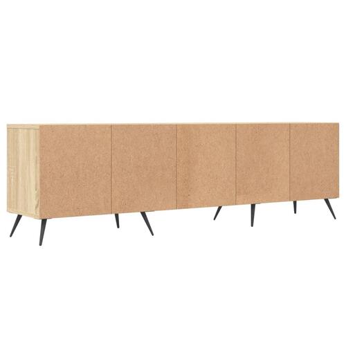 Tv-bord 150x30x44,5 cm konstrueret træ sonoma-eg