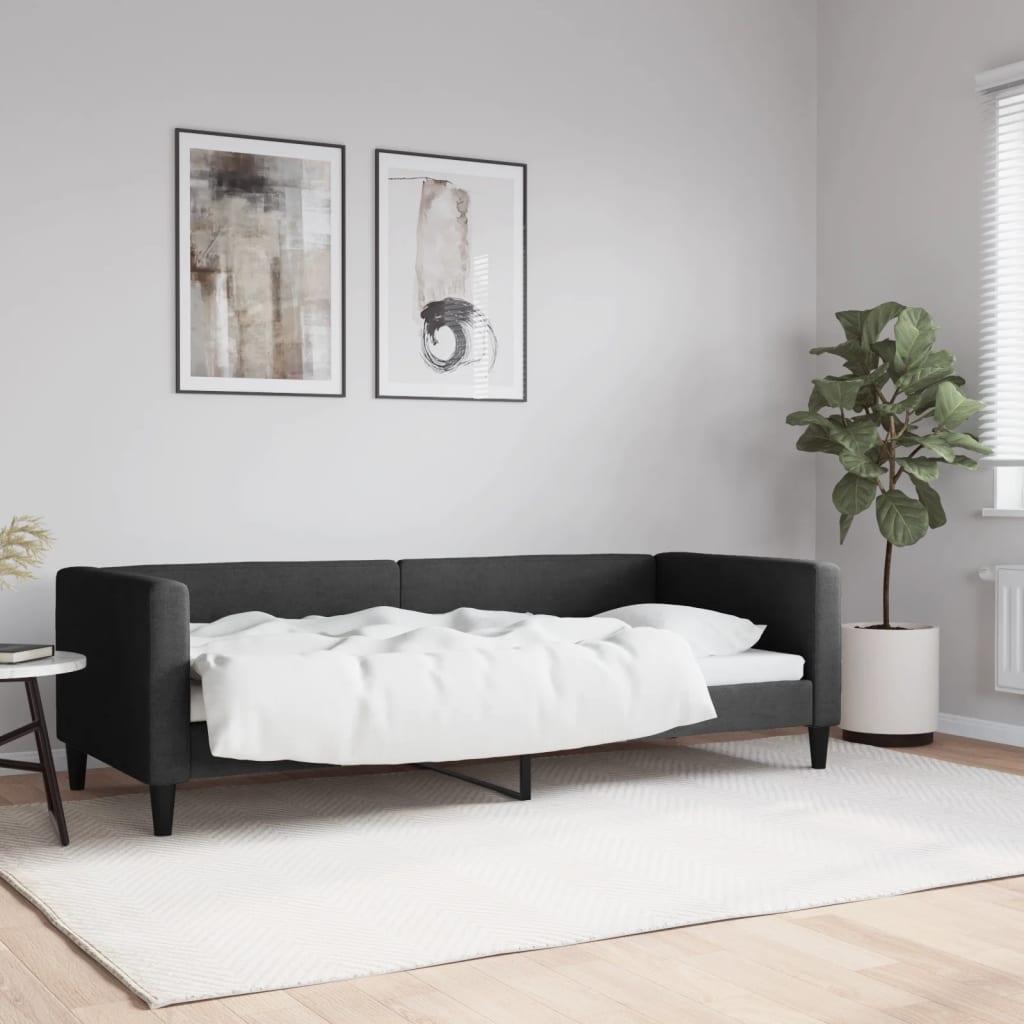 Daybed 80x200 cm stof sort