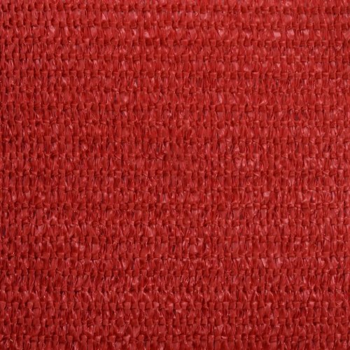 Solsejl 7×7 m - rød HDPE 160 g/m², firkantet