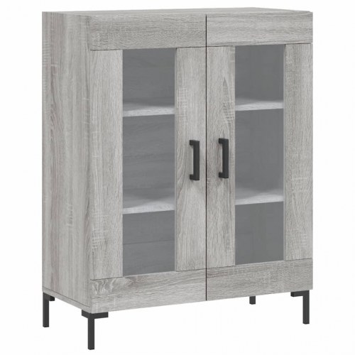 Højskab 69,5x34x180 cm konstrueret træ grå sonoma-eg
