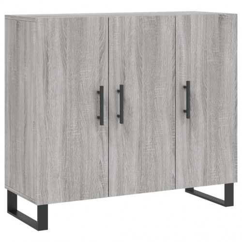 Skænk 90×34×80 cm i konstrueret træ - grå sonoma-eg