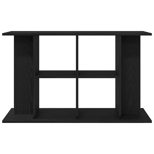 Akvariebord 100x40x60 cm konstrueret træ sort egetræsfarve