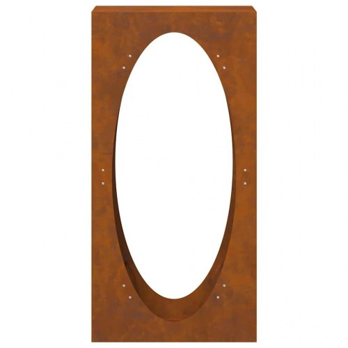 Brændestativ 50x23x100 cm forvitringsstål