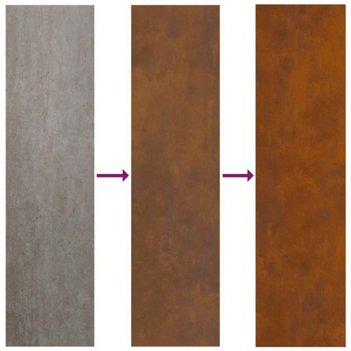 Brændestativ 50x23x100 cm forvitringsstål