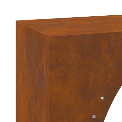 Brændestativ 50x23x100 cm forvitringsstål