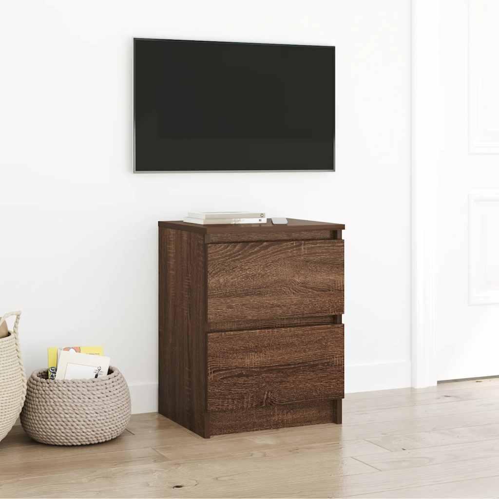 Tv-Bord 100X35X54 Cm Konstrueret Træ Etræsfarve - 40 cm / Brun eg