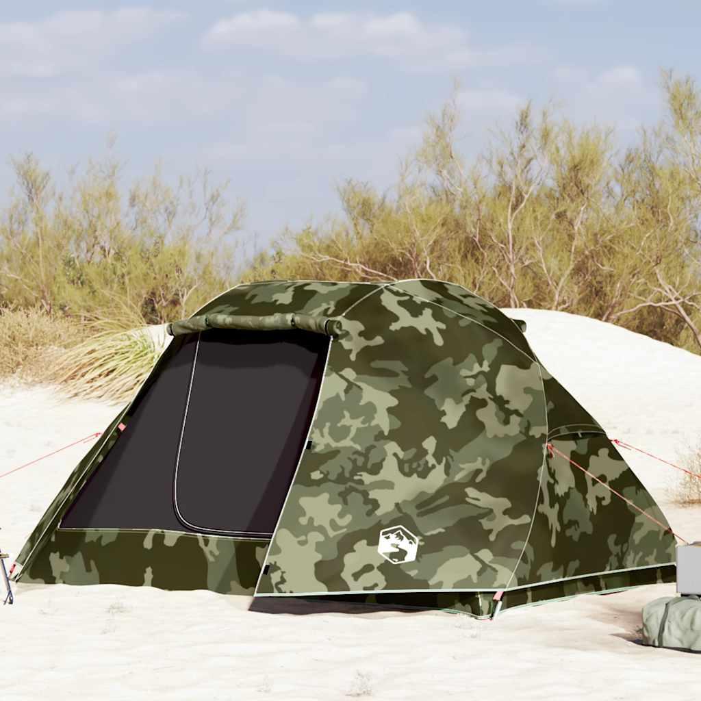 5-personers fisketelt vandafvisende camouflage