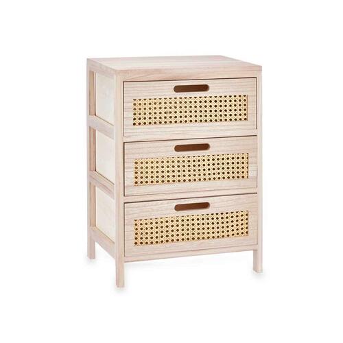 Kommode GiftDecor Rattan Natur 40 x 58 x 29 cm 2 skuffer