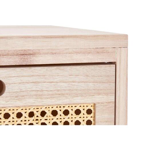 Kommode GiftDecor Rattan Natur 40 x 73 x 29 cm 4 skuffer