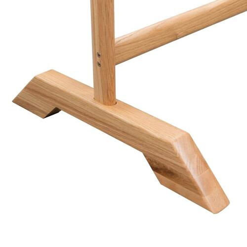 Tøjstativ 125 x 175 cm massivt egetræ