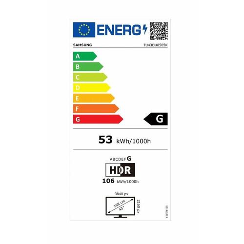 Smart TV Samsung TU55DU8505 4K Ultra HD 43" LED HDR HDR10+