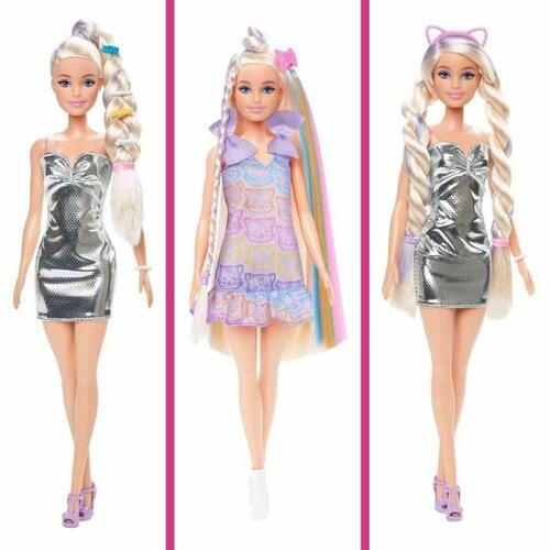Barbie dukke - multifarvet til kreativ leg (+3 år)