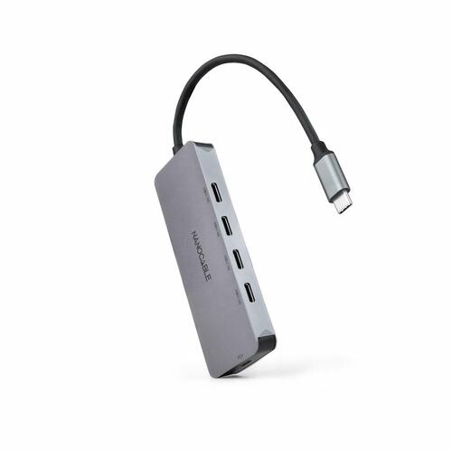 USB Hub NANOCABLE 10.16.4505 Grå