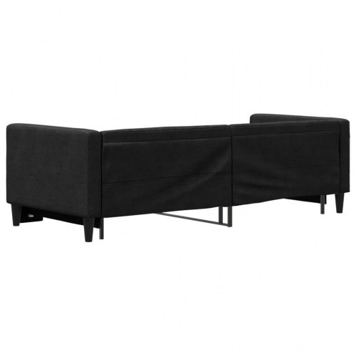 Dagseng med udtræk 80 x 200 cm - sort