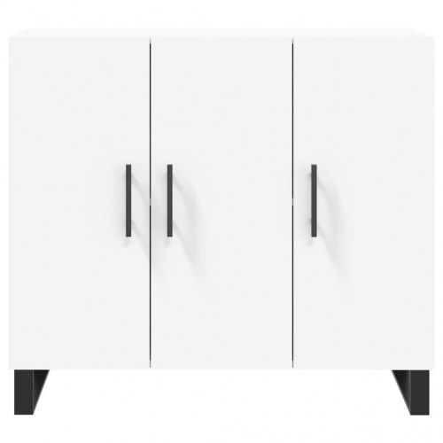Skænk/skab 90 × 34 × 80 cm i hvidt konstrueret træ