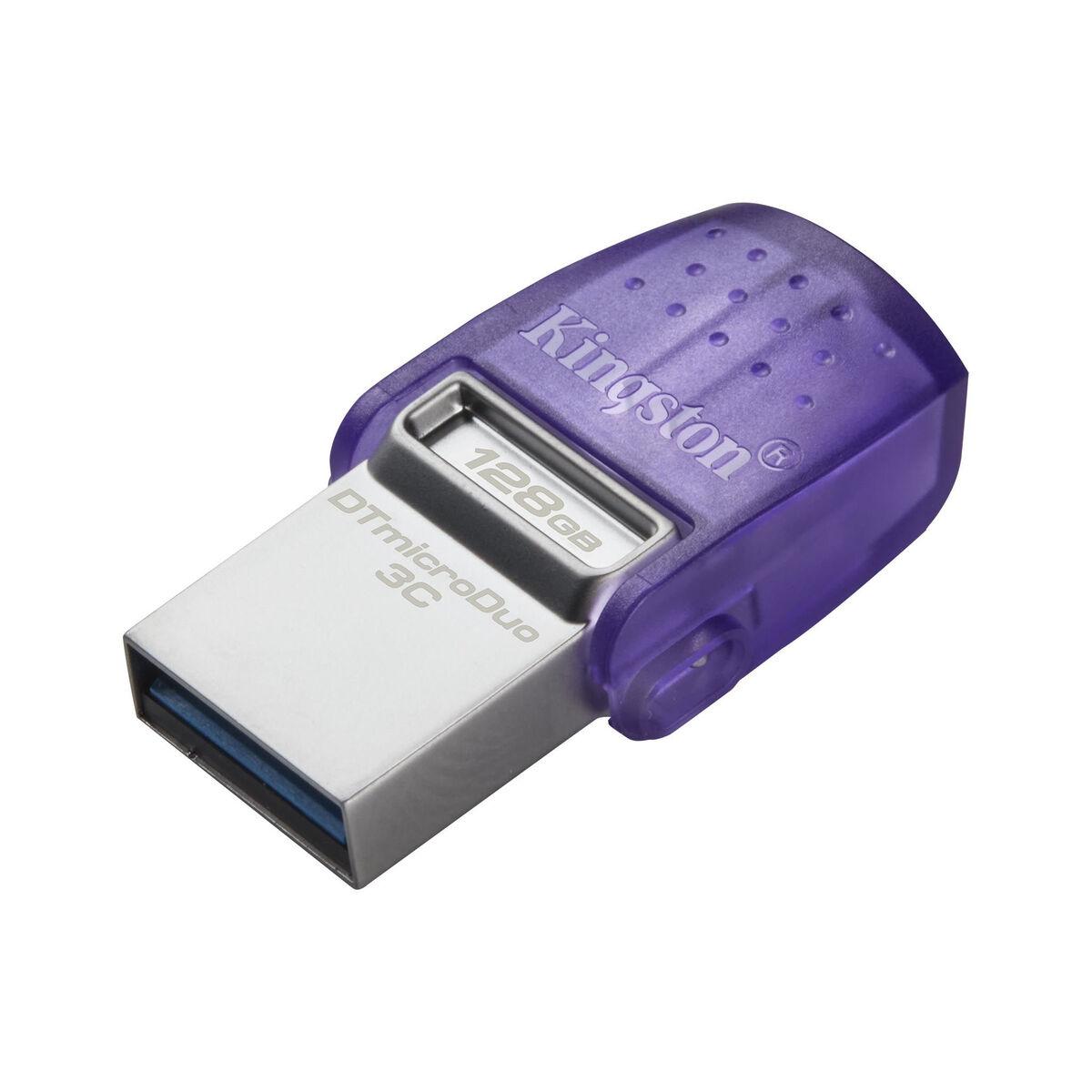USB stick Kingston DTDUO3CG3/128GB Sort Lilla Stål 128 GB Andre