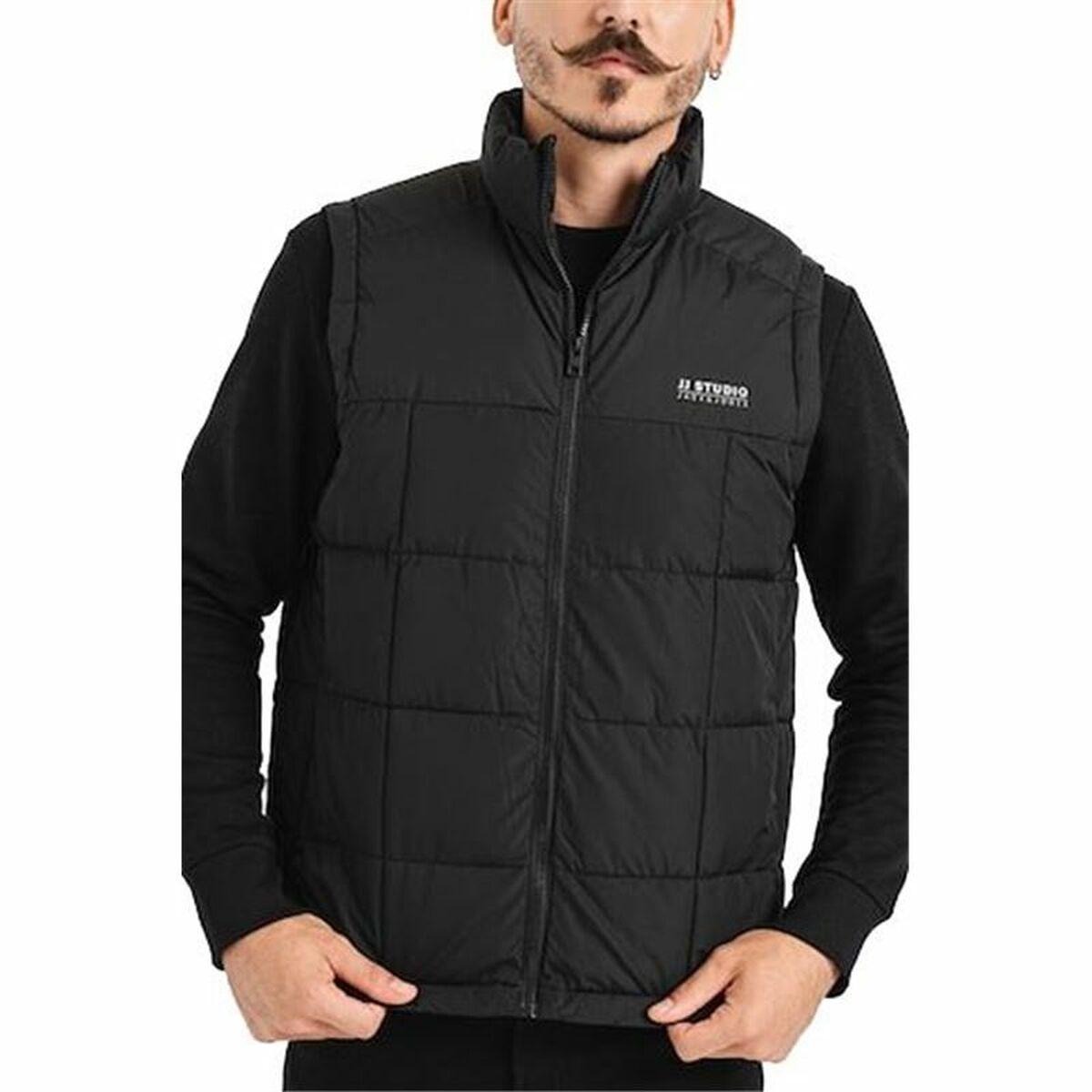 Jack & Jones JJBen Square bodywarmer - herre vest, sort (S)