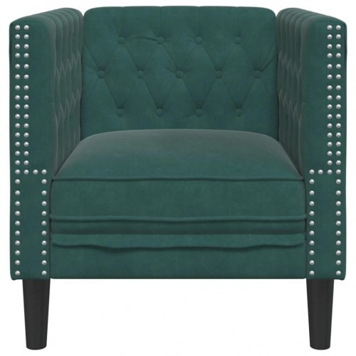 Sofastol i Chesterfield-stil - mørkegrøn