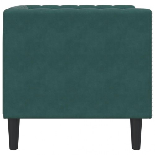 Sofastol i Chesterfield-stil - mørkegrøn