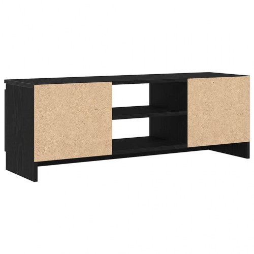 Tv-bord 102x30x36 cm i konstrueret træ - sort egetræsfarve