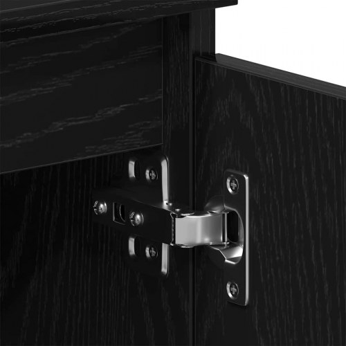 Tv-bord 102x30x36 cm i konstrueret træ - sort egetræsfarve